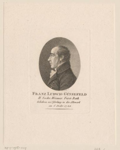 Portrait of Franz Ludwig Güssefeld