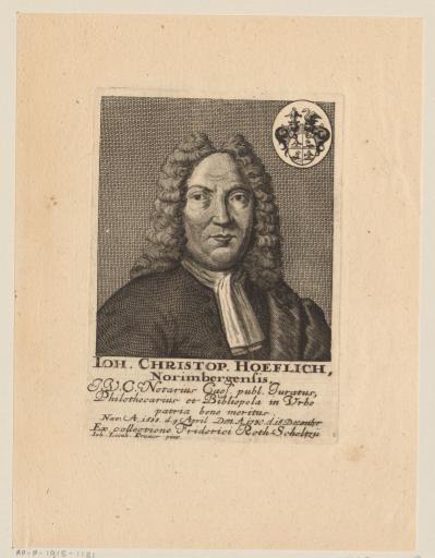 Portrait of Johann Christoph Höflich