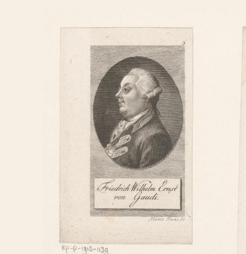 Portrait of Frederick William von Gaudy
