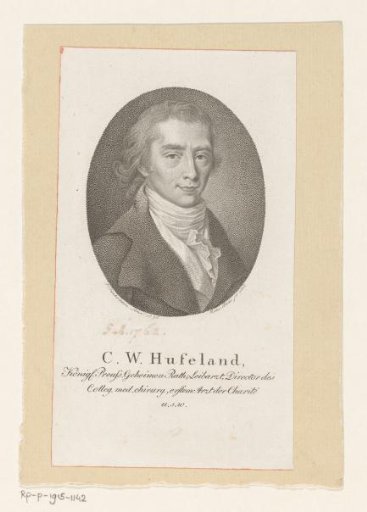 Portrait of Christoph Wilhelm von Hufeland
