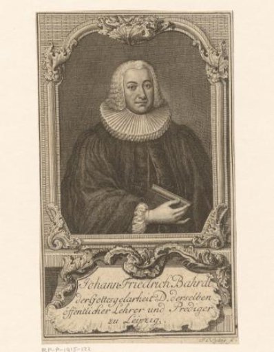 Portrait of Johann Friedrich Bahrdt