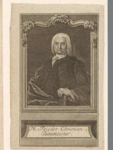 Portrait of Friedrich Christian Baumeister