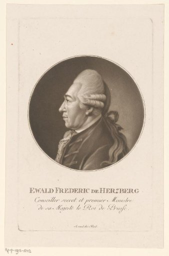 Portrait of Ewald Friedrich von Hertzberg