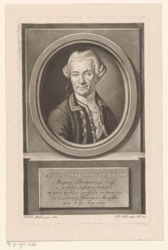 Portrait of Johann Stephan Pütter at the age of 51