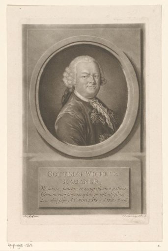 Portrait of Gottlieb Wilhelm Rabener