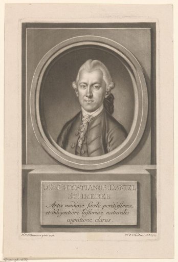 Portrait of Johann Christian Daniel Schreber