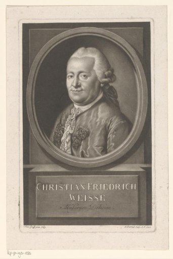 Portrait of Christian Felix Weisse
