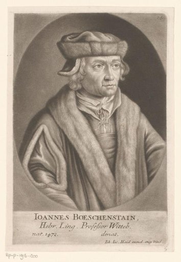 Portrait of Johann Böschenstein