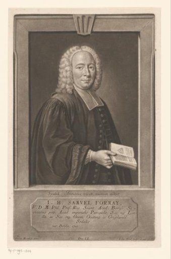 Portrait of Johann Heinrich Samuel Formey