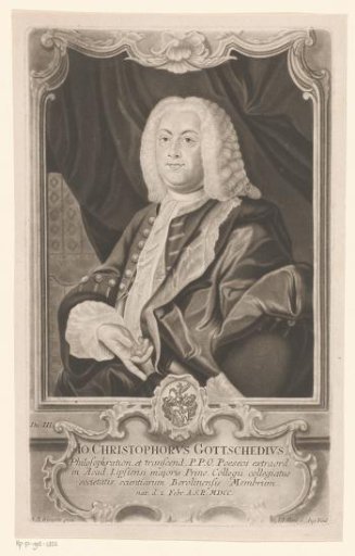 Portrait of Johann Christoph Gottsched