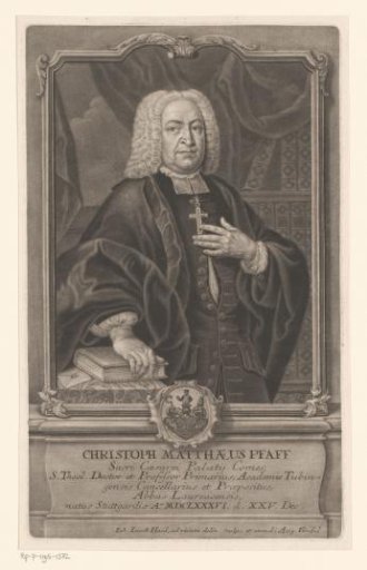 Portrait of Christoph Matthäus Pfaff