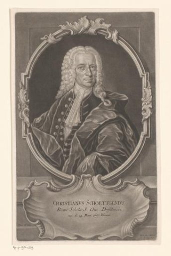Portrait of Johann Christian Schöttgen