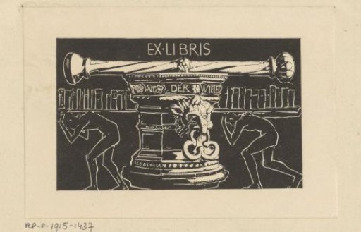 Ex libris of Van der Wielen