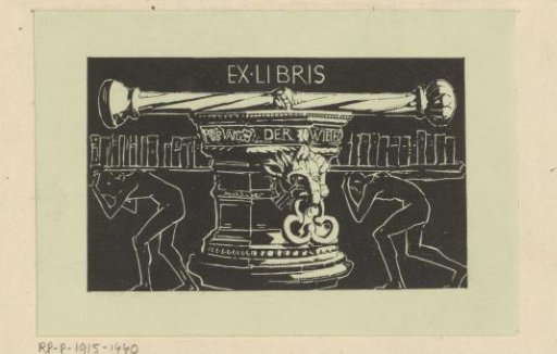 Ex libris of Van der Wielen