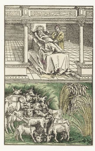 Joseph interprets the dreams of Pharaoh