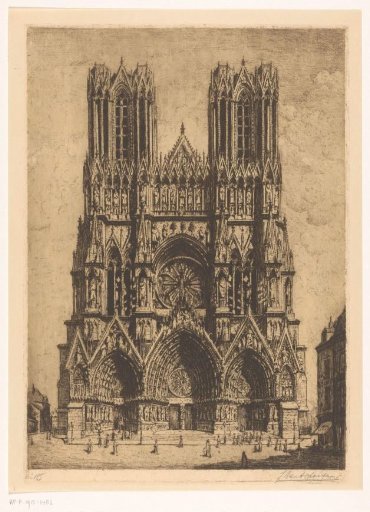 Facade of the cathedral of Reims