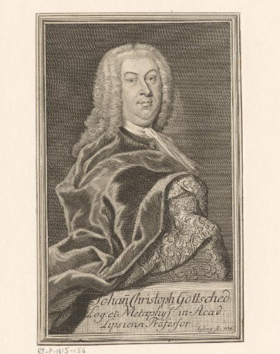Portrait of Johann Christoph Gottsched