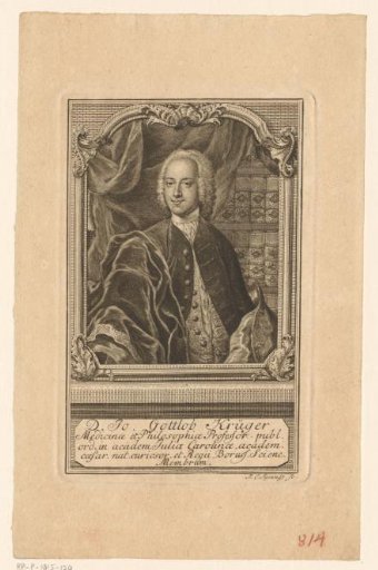 Portrait of Johann Gottlob Krüger