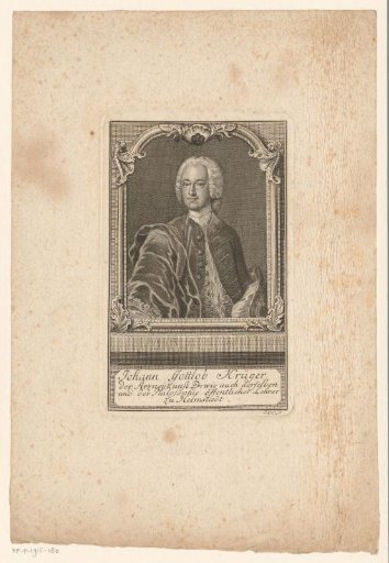Portrait of Johann Gottlob Krüger