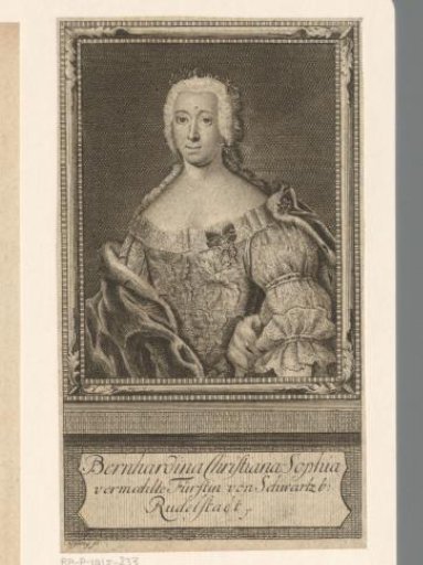 Portrait of Bernhardine Christiane Sophie of Saxony-Weimar-Eisenach