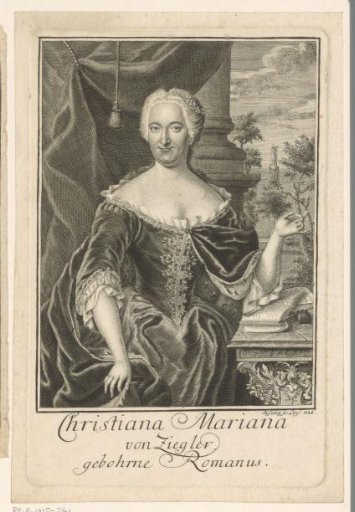 Portrait of Christiana Mariana von Ziegler