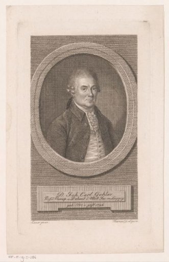 Portrait of Johann Carl Gehler