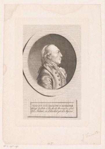 Portrait of Johann Hieronymus Schröter