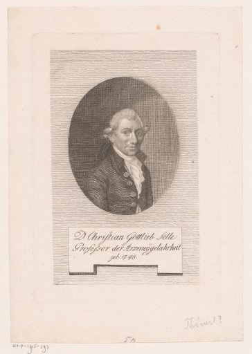 Portrait of Christian Gottlieb Selle