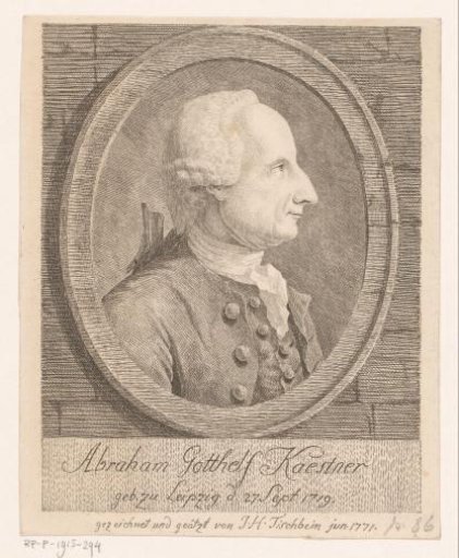 Portrait of Abraham Gotthelf Kaestner