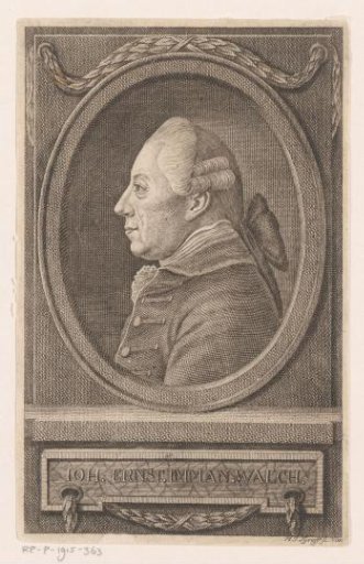 Portrait of Johann Ernst Immanuel Walch