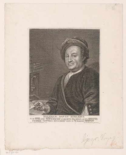 Portrait of Johann David Köhler