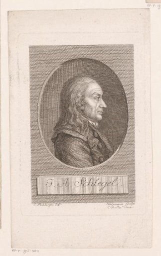 Portrait of Johann Adolph Schlegel
