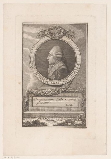 Portrait of Ewald Friedrich von Hertzberg