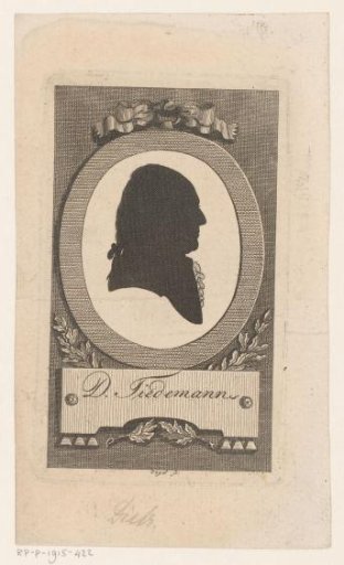Silhouette Portrait of Dietrich Tiedemann