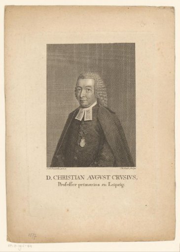 Portrait of Christian August Crusius