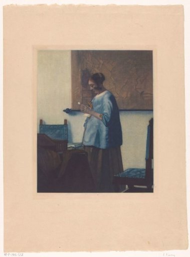 Woman reading a letter