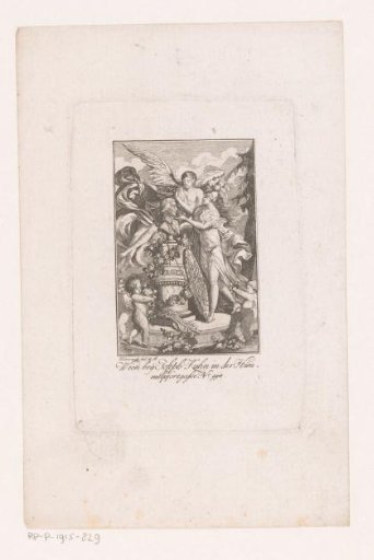 Minerva beside a Portrait Bust of a Man