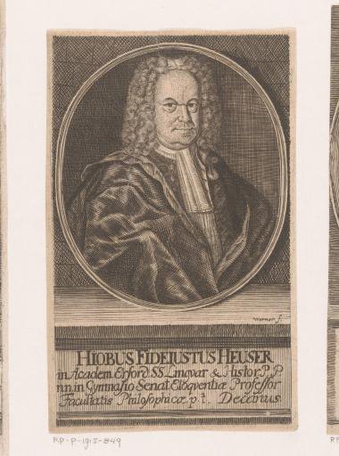 Portrait of Job Fideiustus Heuser