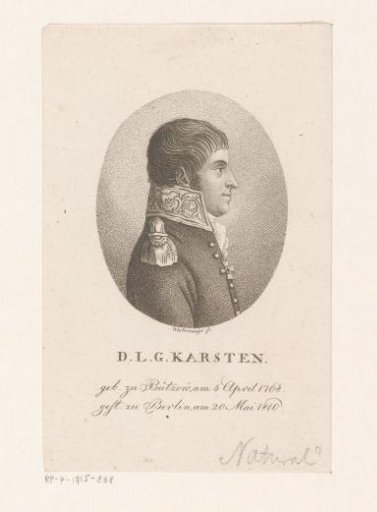 Portrait of Dietrich Ludwig Gustav Karsten