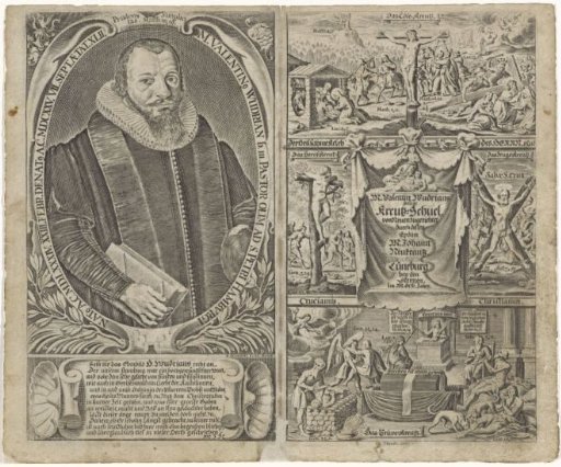 Portrait of Valentin Wudrian and Depictions of the Cross of Christ