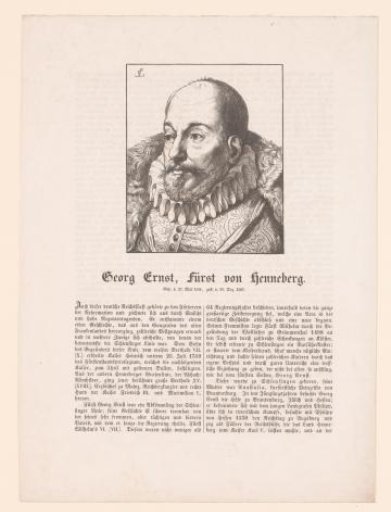 Portrait of Georg Ernst, Prince of Henneberg