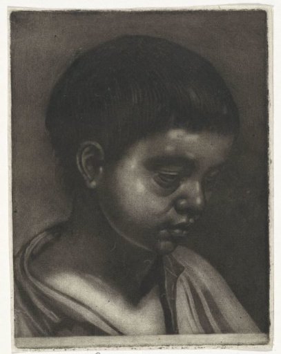 Head of a boy, facing right