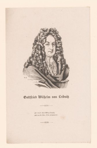 Portrait of Gottfried Wilhelm von Leibniz