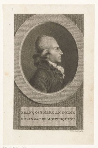 Portrait of François-Xavier-Marc-Antoine de Montesquiou-Fézensac
