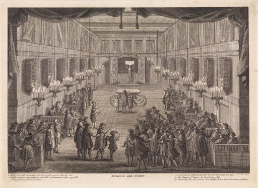 Interior of a Jewish Synagogue