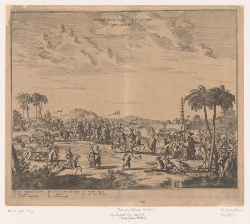 Reception of the Dutch ambassador outside Peking