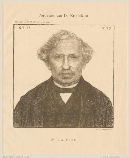Portrait of Joseph Alexander Fles at the age of 75