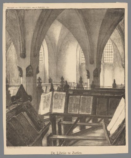 View of the interior of the Librije in Zutphen