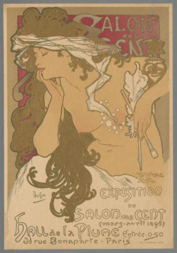 Salon des Cent, 20th Exhibition of the Salon des Cent (March-April 1896) Hall de la Plume, 31 rue Bonaparte, Paris.