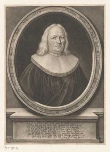 Portrait of Abraham Wagner aged 56
